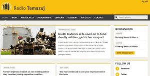 Website von Radio Tamazuj