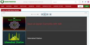 Web-Streams von Radio Pakistan